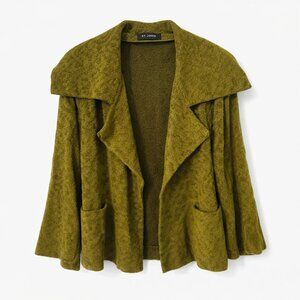 St. John Olive Scroll Tapestry Wool Blend Jacket